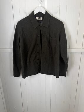 BUCK MASON Gray Wool Cardigan Sweater Men's M NWT